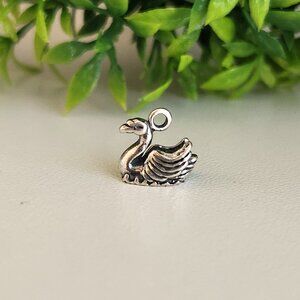 925 Sterling Silver Swan Charm